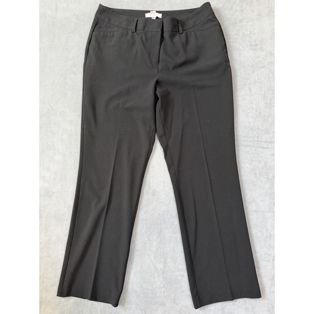 Chicos‎ Women's Dress Pants Slacks Size 2 Short 12/L Office Work Career Black